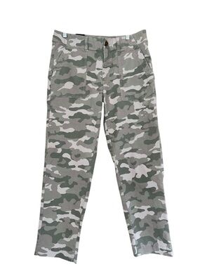 GAP Girlfriend Khaki Camo Pants in Green and Tan sz8